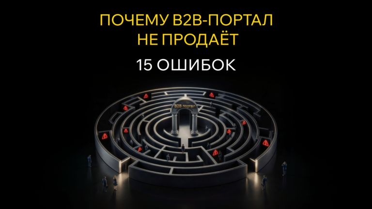 Почему клиенты не пользуются вашим B2B-порталом: 15 неочевидных ошибок, которые допускает бизнес